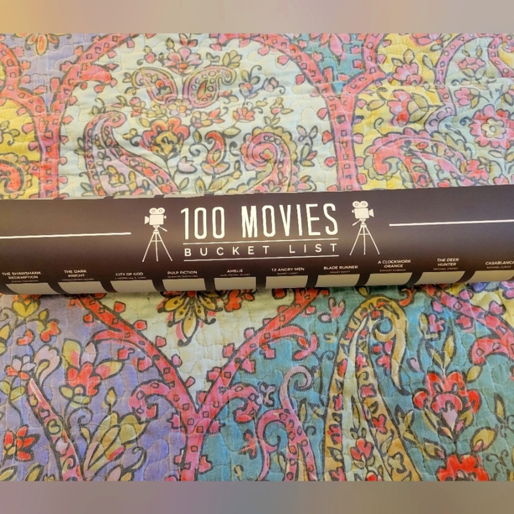 100 Movies Bucket list/Scratch off poster.📽🎬 NEW